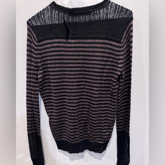 L.A.M.B Gwen Stefani mohair wool stripe sweater - small - Picture 2 of 6